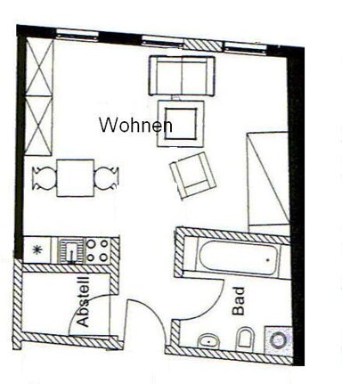 Wohnung zur Miete 280 € 1 Zimmer 31,8 m² frei ab 01.02.2025 Ilmenau Ilmenau 98693