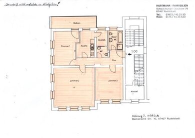 Wohnung zur Miete 900 € 3 Zimmer 127,6 m² 1. Geschoss Weimarische Straße Nord Rudolstadt 07407