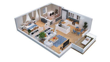 Wohnung zur Miete 995 € 2 Zimmer 75,1 m² 1. Geschoss Moordeich Stuhr 28816