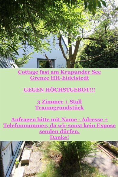 Einfamilienhaus zum Kauf 399.900 € 3 Zimmer 75 m² 681 m² Grundstück frei ab sofort Halstenbek 25469