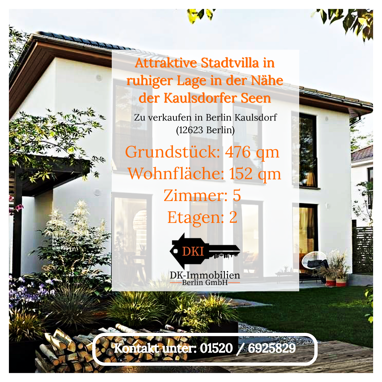 Stadthaus zum Kauf 642.780 € 5 Zimmer 152 m² 476,5 m² Grundstück Kaulsdorf Berlin 12621
