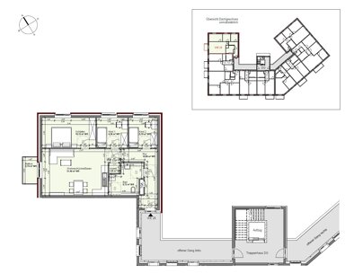 Wohnung zur Miete nur mit Wohnberechtigungsschein 523 € 4 Zimmer 87,1 m² 3. Geschoss frei ab sofort Familie-Cohn-Straße 2 Vier Boizenburg/Elbe 19258