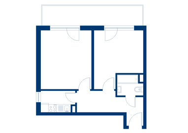 Wohnung zur Miete 680 € 2 Zimmer 54,6 m² 3. Geschoss frei ab sofort Königsberger Straße 20 Sanderau Würzburg 97072