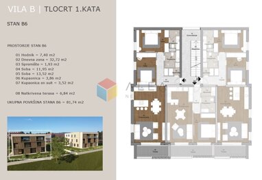 Wohnung zum Kauf 319.000 € 3 Zimmer 82 m² 1. Geschoss Labin center