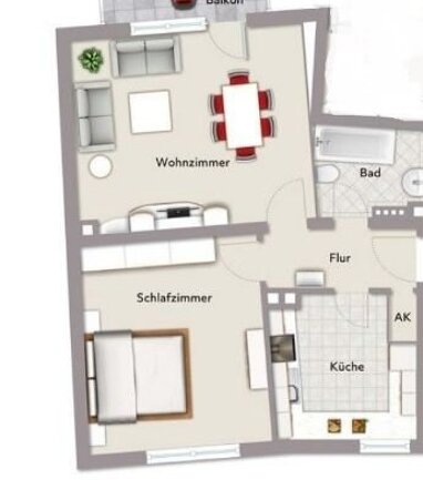 Wohnung zur Miete 739 € 2 Zimmer 55 m² Martin-Treu-Straße 32 Altstadt / St. Sebald Nürnberg 90403