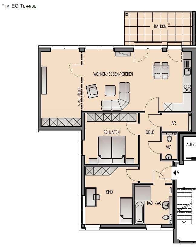 Wohnung zum Kauf provisionsfrei 462.000 € 4 Zimmer 107 m²<br/>Wohnfläche Innenstadt Gevelsberg 58285