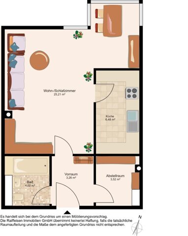 Wohnung zur Miete 597,25 € 1,5 Zimmer 42,5 m² 2. Geschoss Innrain 11 Innsbruck Innsbruck 6020