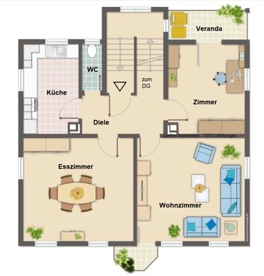 Wohnung zur Miete 1.510 € 6 Zimmer 152 m² Dettingen an der Erms 72581