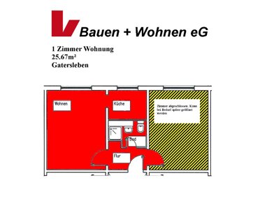 Wohnung zur Miete 209 € 2 Zimmer 41,8 m² Erdgeschoss Drosselweg 5 Gatersleben Gatersleben 06466