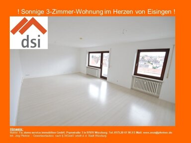 Wohnung zur Miete 730 € 3 Zimmer 82,1 m² 2. Geschoss frei ab sofort Oberer Stadtweg 10 Eisingen , Kr Würzburg 97249