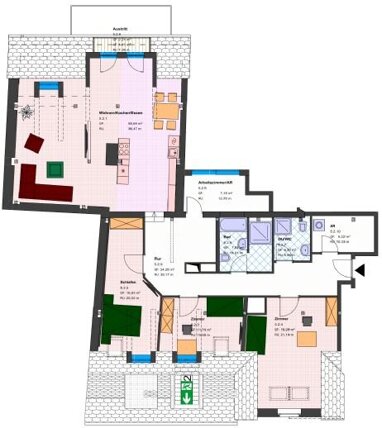 Wohnung zur Miete 690 € 4,5 Zimmer 144,1 m² 4. Geschoss Brunnenstraße 21 Zittau Zittau 02763