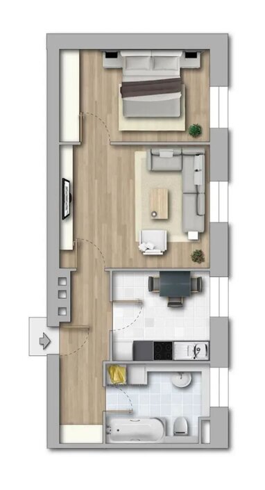 Wohnung zur Miete 235 € 2 Zimmer 54 m² Heinrich-Schütz-Straße 138 Yorckgebiet 231 Chemnitz 09130