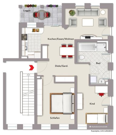 Wohnung zum Kauf Provisionsfrei 403.497 € 3 Zimmer 75,4 m² 1. Geschoss Herrieden Herrieden 91567