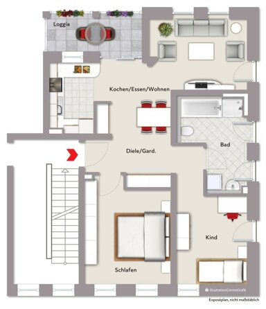 Wohnung zum Kauf provisionsfrei 403.497 € 3 Zimmer 75,4 m² 1. Geschoss Herrieden Herrieden 91567