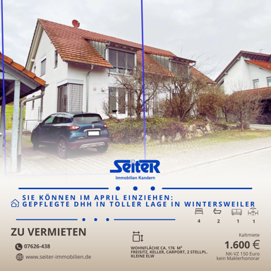 Haus zur Miete 1.600 € 5,5 Zimmer 176 m² 250 m² Grundstück Im Neubrunnen 13 Wintersweiler Efringen-Kirchen 79588