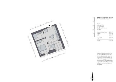 Wohnung zum Kauf Provisionsfrei 148.200 € 2 Zimmer 30,2 m² 2. Geschoss Obere Vorstadt 2 Tuttlingen Tuttlingen 78532