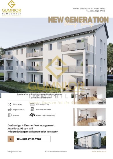 Wohnung zum Kauf provisionsfrei 4 Zimmer 98,9 m² frei ab 01.12.2025 Kernstadt Schwandorf Schwandorf 92421