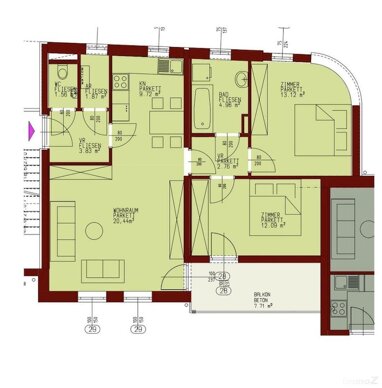 Wohnung zum Kauf 229.900 € 3 Zimmer 70,4 m² 1. Geschoss Eggenberg Graz 8020