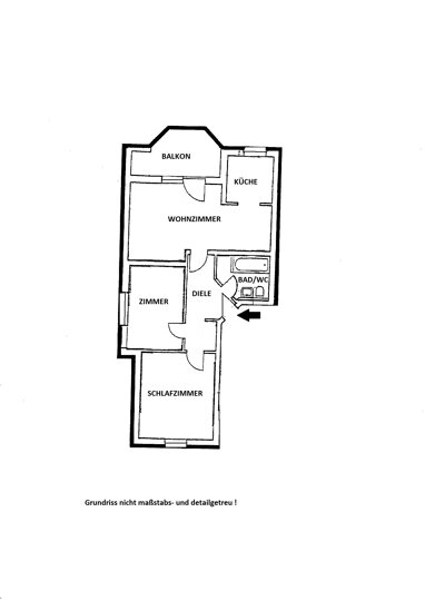 Wohnung zum Kauf 110.000 € 3 Zimmer 76,5 m² 1. Geschoss Platanenstraße Volkstedt Rudolstadt 07407