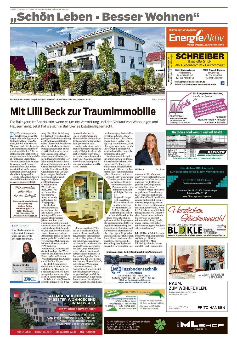 Bungalow auf herrlich großem Grundstück in schöner Lage von Balingen