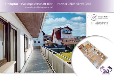 Wohnung zur Miete 670 € 2 Zimmer 105 m² 1. Geschoss frei ab sofort Bad Soden Bad Soden-Salmünster 63628