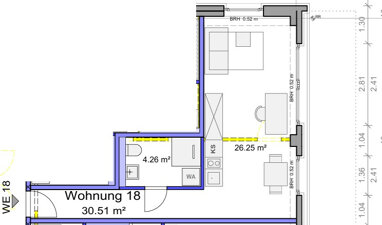 Apartment zur Miete 337 € 1 Zimmer 30,6 m² 2. Geschoss Fürstenstraße 63-65 Sonnenberg 215 Chemnitz 09130