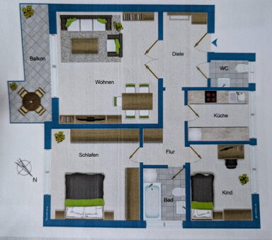 Wohnung zum Kauf provisionsfrei 234.000 € 3 Zimmer 83 m² 2. Geschoss frei ab 01.04.2025 Altstadt II - Nordost Mülheim an der Ruhr 45473