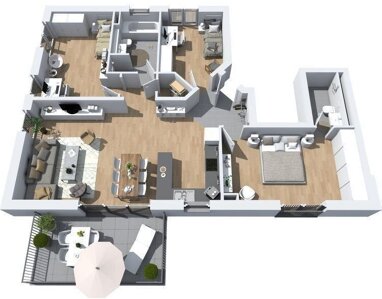 Wohnung zum Kauf Provisionsfrei 688.000 € 4 Zimmer 100 m² 1. Geschoss Gibb Wiesbaden 65203