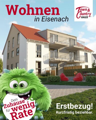 Wohnung zum Kauf 310.657 € 3 Zimmer 80,7 m² Unter dem  Pflinzhöck Stockhausen Eisenach 99817