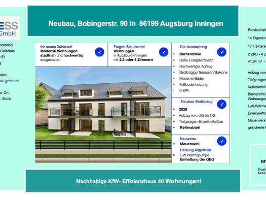 Fertig- und Musterhäuser zum Kauf Bobinger Str. 90 Augsburg 86199
