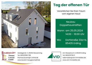 Doppelhaushälfte zum Kauf 1.149.000 € 6 Zimmer 172 m² 295,8 m² Grundstück Siglfing Erding 85435