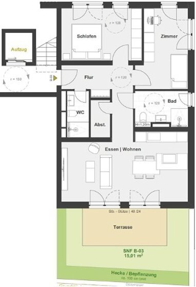 Terrassenwohnung zum Kauf 560.000 € 3 Zimmer Nasbacher Weg 18 Nord Schwabach 91126