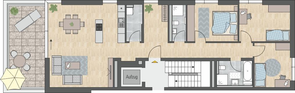 Wohnung zum Kauf Provisionsfrei 679.000 € 4 Zimmer 120,2 m² 3. Geschoss Gailingen 78262