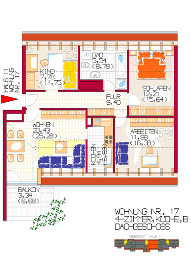 Wohnung zum Kauf provisionsfrei als Kapitalanlage geeignet 459.900 € 4 Zimmer 81,9 m² Pfarrer-Neumair-Str. 7 Wasserburg am Inn 83512