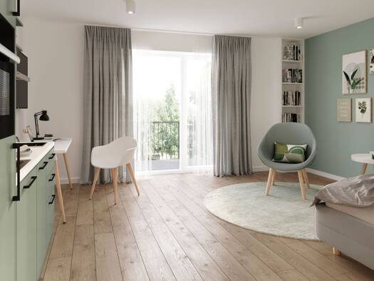 Wohnung zum Kauf provisionsfrei als Kapitalanlage geeignet 346.549 € 2 Zimmer 44,5 m² Sternstraße 1-9 Lingen Lingen (Ems) 49809