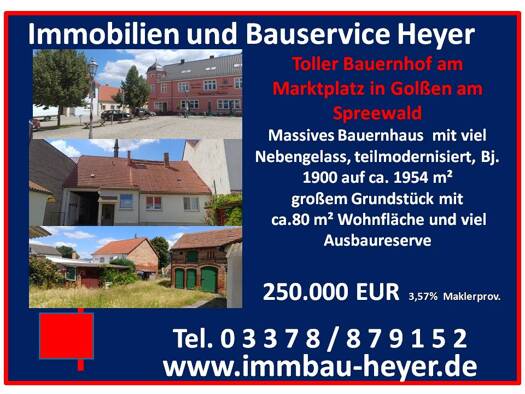 Haus zum Kauf 250.000 € 3 Zimmer 80 m² 1.954 m² Grundstück frei ab sofort Golßen 15938