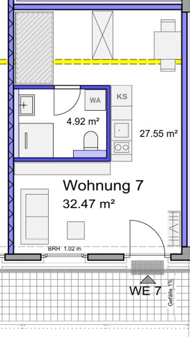 Apartment zur Miete 357 € 1 Zimmer 32,5 m² 2. Geschoss Fürstenstraße 63-65 Sonnenberg 215 Chemnitz 09130