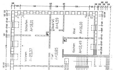 Wohnung zur Miete 450 € 3 Zimmer 85 m² 3. Geschoss frei ab sofort Rathenaustraße Radeberg Radeberg 01454