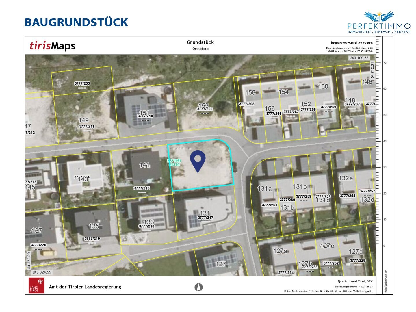 Grundstück zum Kauf 413 m²<br/>Grundstück Telfs 6410