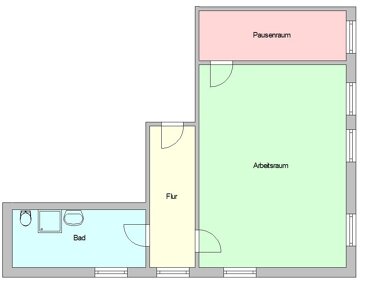 Büro-/Praxisfläche zur Miete Provisionsfrei 4,20 € 2 Zimmer 64,5 m² Bürofläche Löbau Löbau 02708