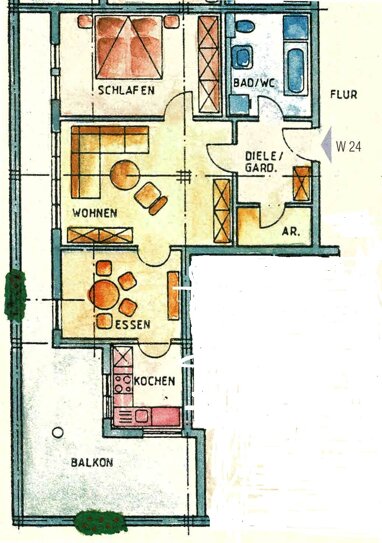 Apartment zur Miete 985 € 2,5 Zimmer 81,1 m² 4. Geschoss Jena - Zentrum Jena 07743