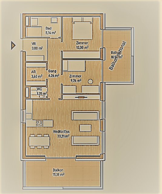 Wohnung zum Kauf provisionsfrei 426.452 € 3 Zimmer 75,2 m²<br/>Wohnfläche Eggenberg Graz Eggenberg 8020