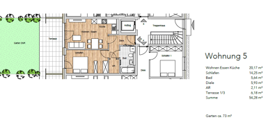 Wohnung zum Kauf Provisionsfrei 324.000 € 2 Zimmer 54,3 m² 1. Geschoss Richard-Strauß-Straße 8 Freilassing Freilassing 83395