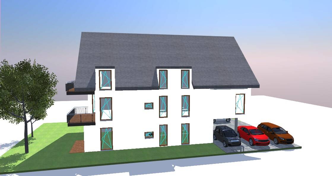 KFW 40 QNG: Neubau Dachgeschossswohnungen mit Aufzug in der Südstadt