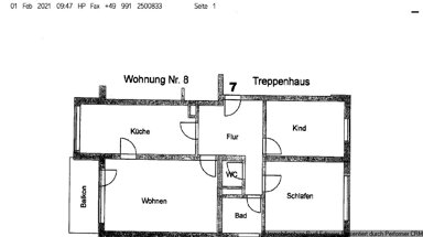 Wohnung zum Kauf 249.000 € 3 Zimmer 80 m² 2. Geschoss Troststr. Deggendorf Deggendorf 94469