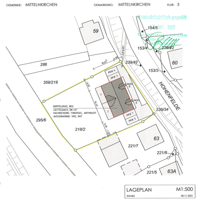 Grundstück zum Kauf 290.000 € 1.175 m² Grundstück Baugenehmigung vorhanden Mittelnkirchen 21720