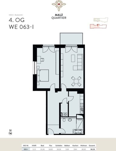 Wohnung zum Kauf Provisionsfrei 554.791 € 2 Zimmer 98,3 m² Krämpfervorstadt Erfurt 99085