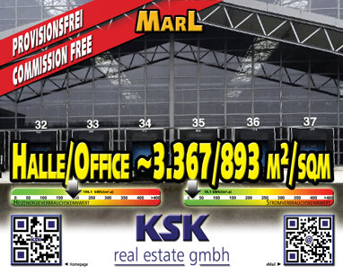 Lagerhalle zur Miete Provisionsfrei 4.260 m² Lagerfläche Alt-Marl Marl 45768
