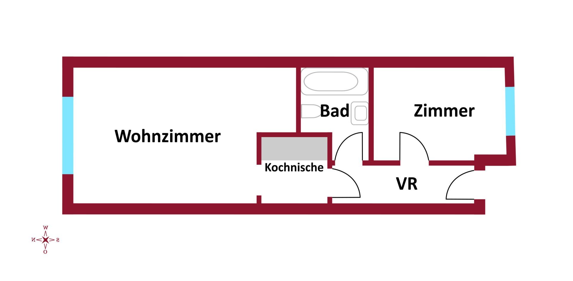 Wohnung zum Kauf 199.000 € 2 Zimmer 38,6 m²<br/>Wohnfläche 4.<br/>Geschoss Wien 1090