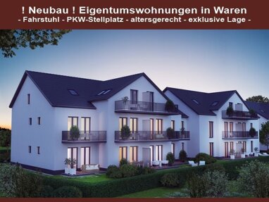 Wohnung zum Kauf Provisionsfrei 279.000 € 3 Zimmer 81 m² 1. Geschoss Bredeweg Waren Waren (Müritz) 17192